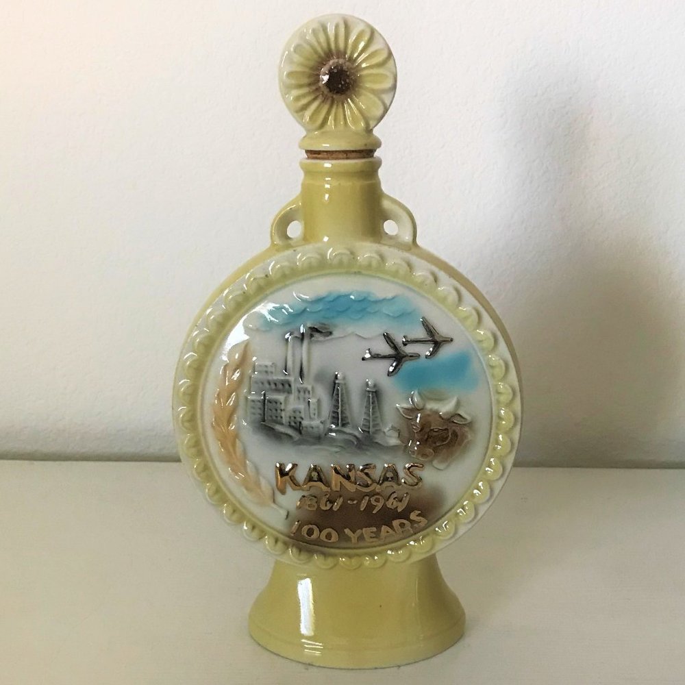 Kansas Centennial Jim Beam souvenir decanter